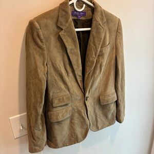 Ralph Lauren Purple Label Suede Jacket Women’s 10 *read*